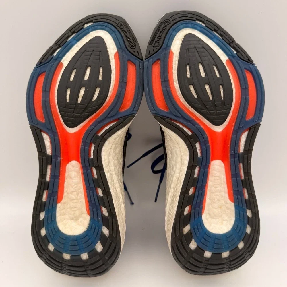Women's Adidas Ultraboost 22 Legend Ink Orange Red Blue Athletic Shoes Size‎ 7